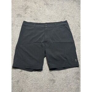 Smartwool Chino Shorts Men’s Size XL Flat Front Stretch Black Athletic